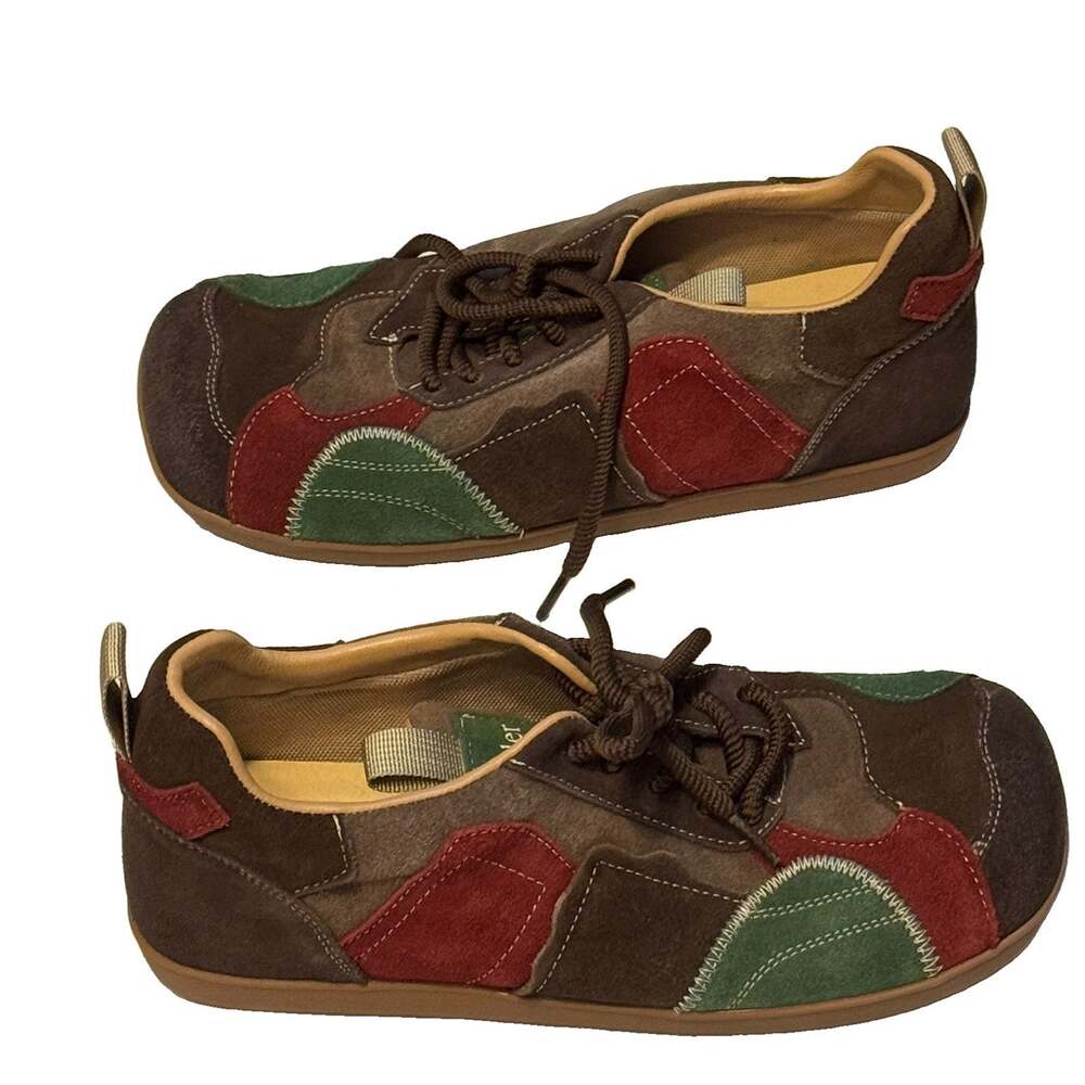 Drikler Women’s Shoes Casual Sneakers Suede Size 39 Size 8.5. Brown Color Block